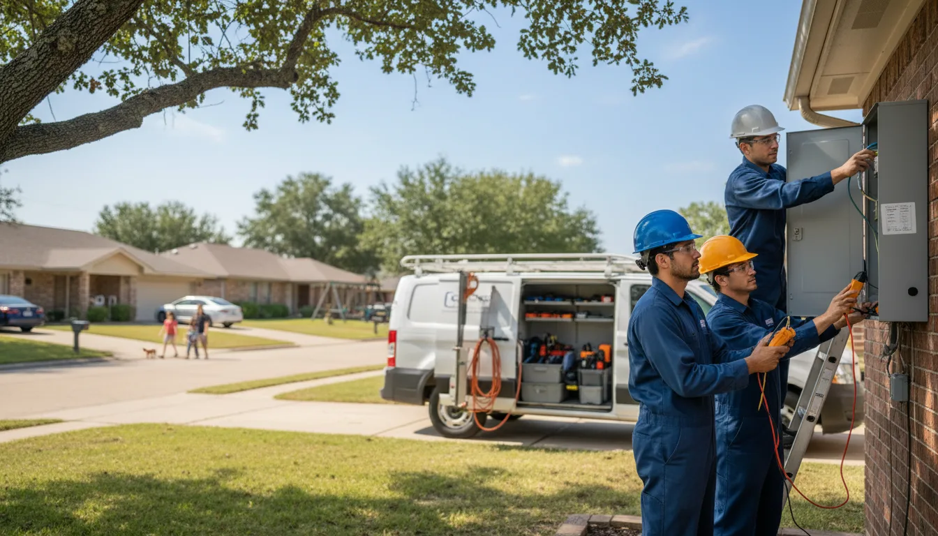 Certified electrician providing emergency electrical services in Raywood, TX